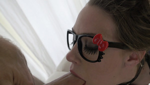 Slender hoe in glasses Alexa Nova gets her butt hole banged