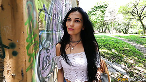 Alluring brunette hussy Katty Doll gets drilled hard