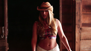 Sexalicious cowgirl AJ Applegate gives head and rides big dick like insatiable