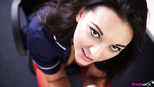 Big boobed sexpot Sophie Parker playing with dildo
