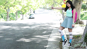 Tommy Gunn banging petite bodied teen Sadie Pop
