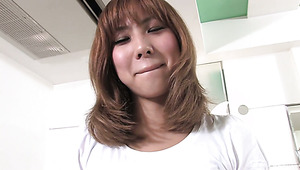 Horny slut Wakana Tsutsumi loves being watched as she gets interviewed