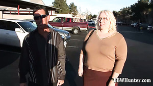 This horny blonde looks gloriously fat and she knows how to fuck