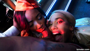 Dirty Nathaly Cherie parties hard and sucks delicious lollicocks