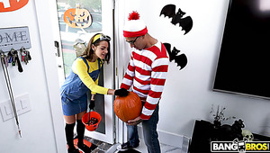 Cock hungry nympho Evelin Stone is looking for a Halloween hookup
