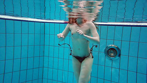 Beautiful redhead Katrin Bulbul looks like a fucking awesome mermaid