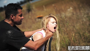 Brutal fuck in the middle of nowhere with voracious Lily Dixon