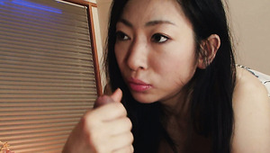 Divine Japanese princess Emiko Koike gets her tight hairy pussy rammed