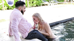 Bearded dude is treated right with gorgeous busty sexpot Casca Akashova