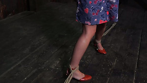 Cruelty of the mistress knows no bounds when she punishs submissive Elise