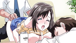 Hot Hentai: Busty Girl Gets Seduced and Fucked By Her Old Admirer Right In Front of Her Husband