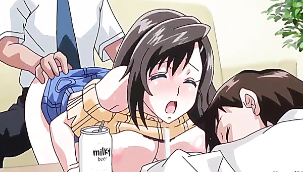Hot Hentai: Busty Girl Gets Seduced and Fucked By Her Old Admirer Right In Front of Her Husband
