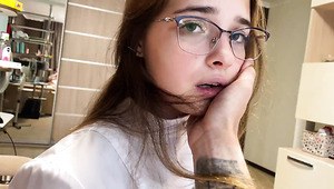 Dirty doctor healed me with a blowjob