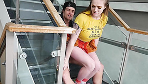 Unexpected public fuck with obedient teen - Lustery