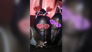 Hot Ebony whores give perfect blowjob in POV