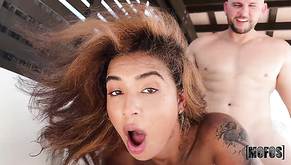 Cute Slim Busty Latina Teen Gets Facialized After a Deepthroat Blowjob And Hardcore Anal Fuck