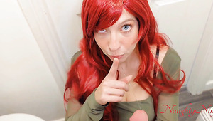 I fucked my friend's hot ginger stepmom while he was away!