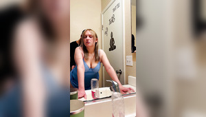 Latin dude fucks his white hoe in a restaurant's restroom