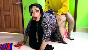 Chubby Phat-assed Muslim Maid In Hijab Got Fucked By Her Horny Boss Who Showed Her What sex Is